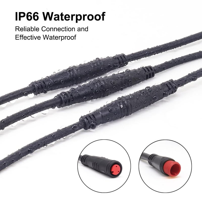 Onature Male to Male Ebike Extension Cable for Electric Bike Display and Gear Shif Sensor, Julet 2Pin / 3Pin / 5Pin Waterproof Connector to Expand Ebike Light and Twist Throttle - Image 5